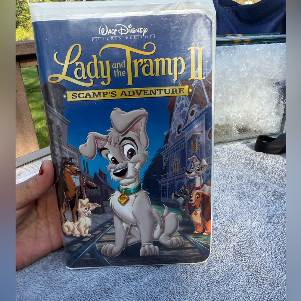 Vintage Disney Lady and the Tramp II VHS with Blue and Gray Cover